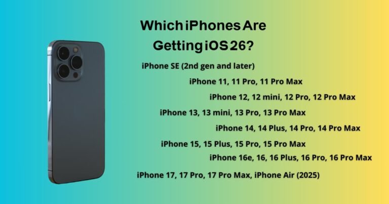 Which iPhones Are Getting iOS 26?