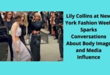 Lily Collins at New York Fashion Week Sparks Conversations About Body Image and Media Influence 3 Lily Collins at New York Fashion Week Sparks Conversations About Body Image and Media Influence