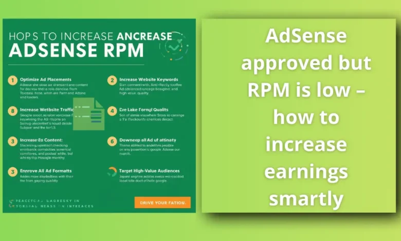 AdSense approved but RPM is low – how to increase earnings smartly 1 AdSense approved but RPM is low – how to increase earnings smartly