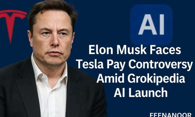 Elon Musk Faces Tesla Pay Controversy Amid Grokipedia AI Launch