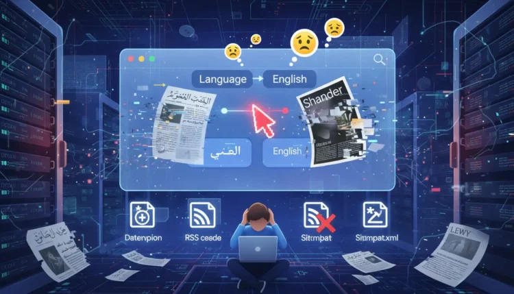 تأثير تغيير لغة الموقع في Google Publisher Center على ظهور المقالات العربية والأجنبية