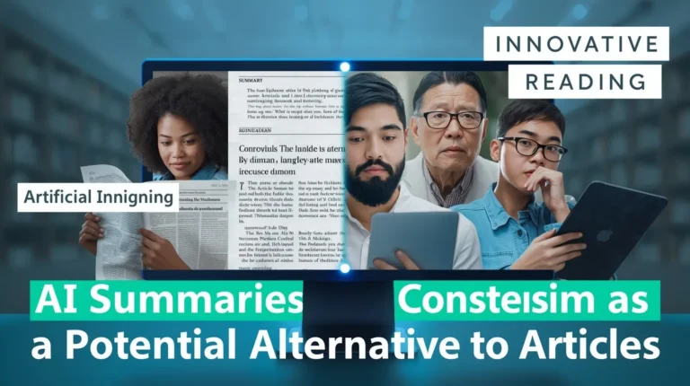 AI Summaries as a Potential Alternative to Articles