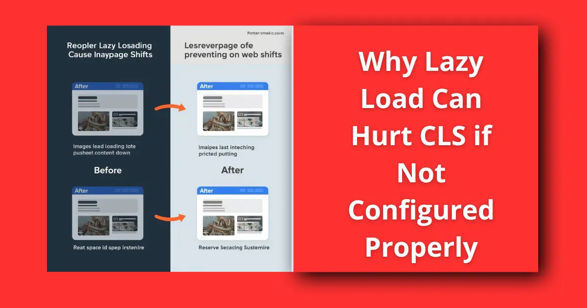 Why Lazy Load Can Hurt CLS if Not Configured Properly