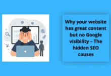 Why your website has great content but no Google visibility – The hidden SEO causes 8 Why your website has great content but no Google visibility – The hidden SEO causes