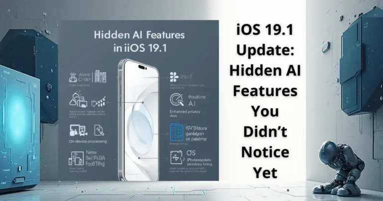 iOS 19.1 Update: Hidden AI Features You Didn’t Notice Yet
