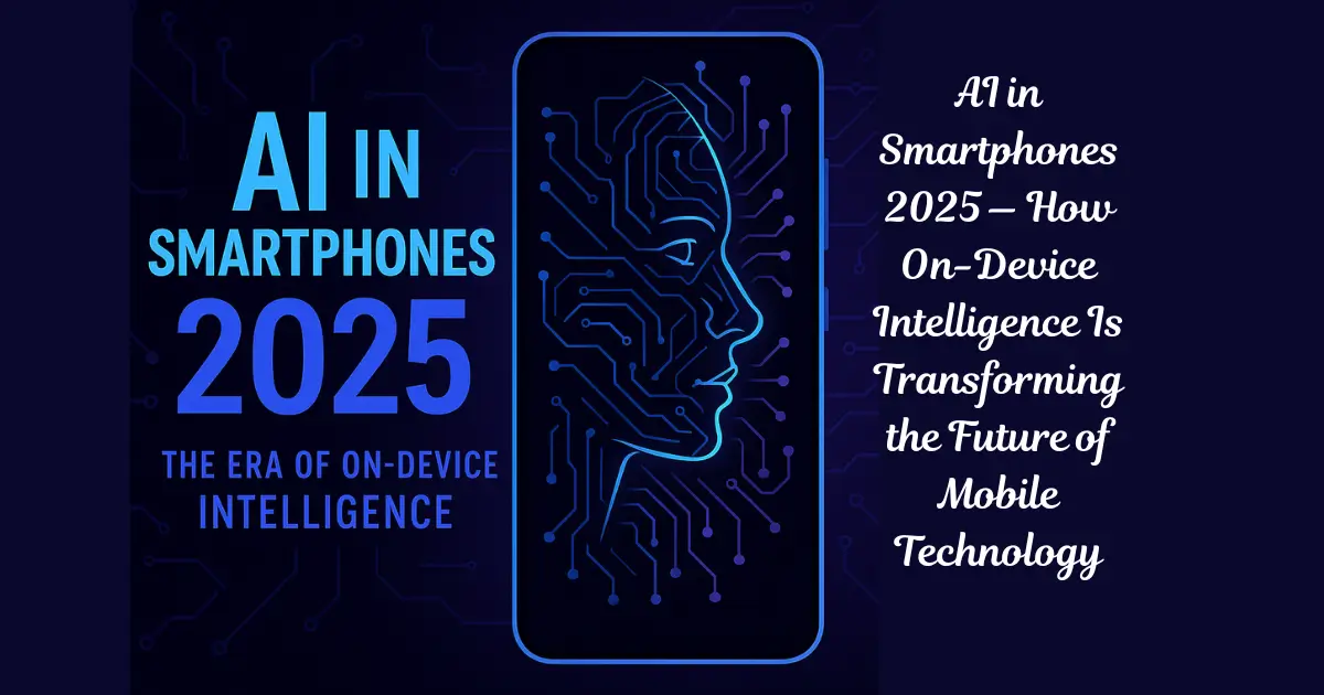 AI in Smartphones 2025 — How On-Device Intelligence Is Transforming the Future of Mobile Technology