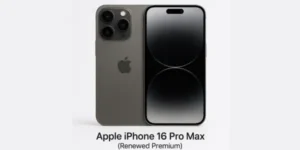Apple iPhone 16 Pro Max Renewed Premium – 256GB – Black Titanium – Unlocked US Version 1
