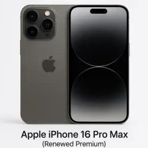 Apple iPhone 16 Pro Max (Renewed Premium) – 256GB – Black Titanium – Unlocked (US Version)