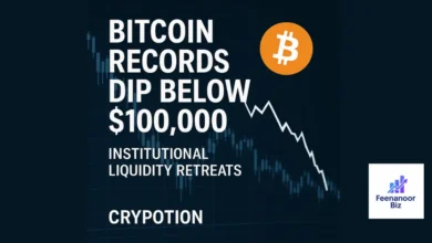 Bitcoin Records Dip Below $100,000 as Institutional Liquidity Retreats