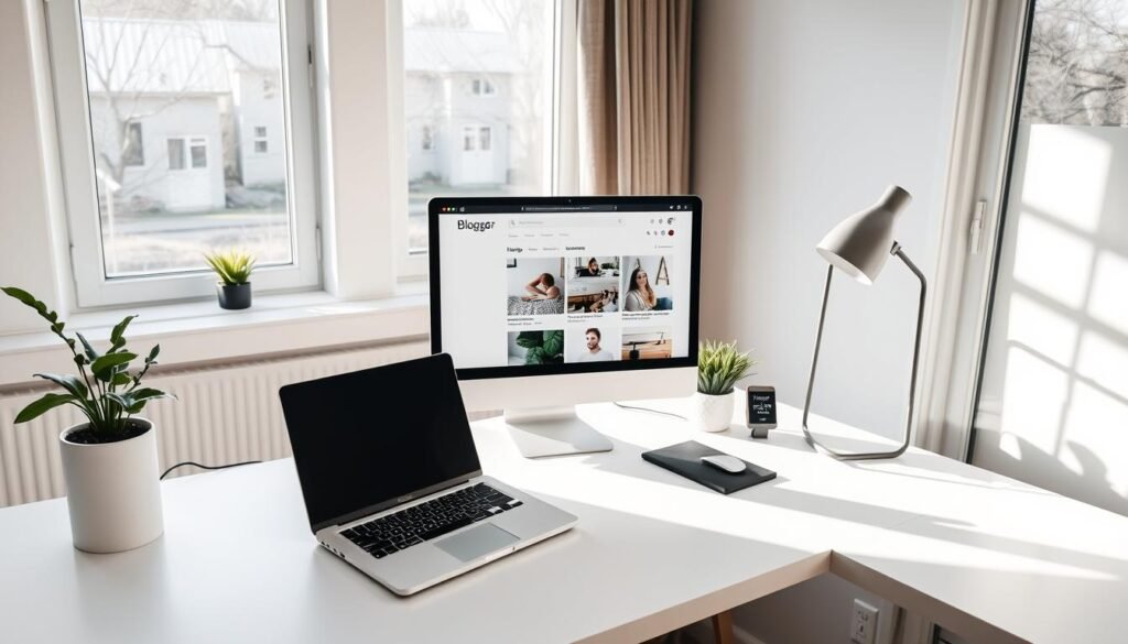 Blogger blog setup with labels and pages