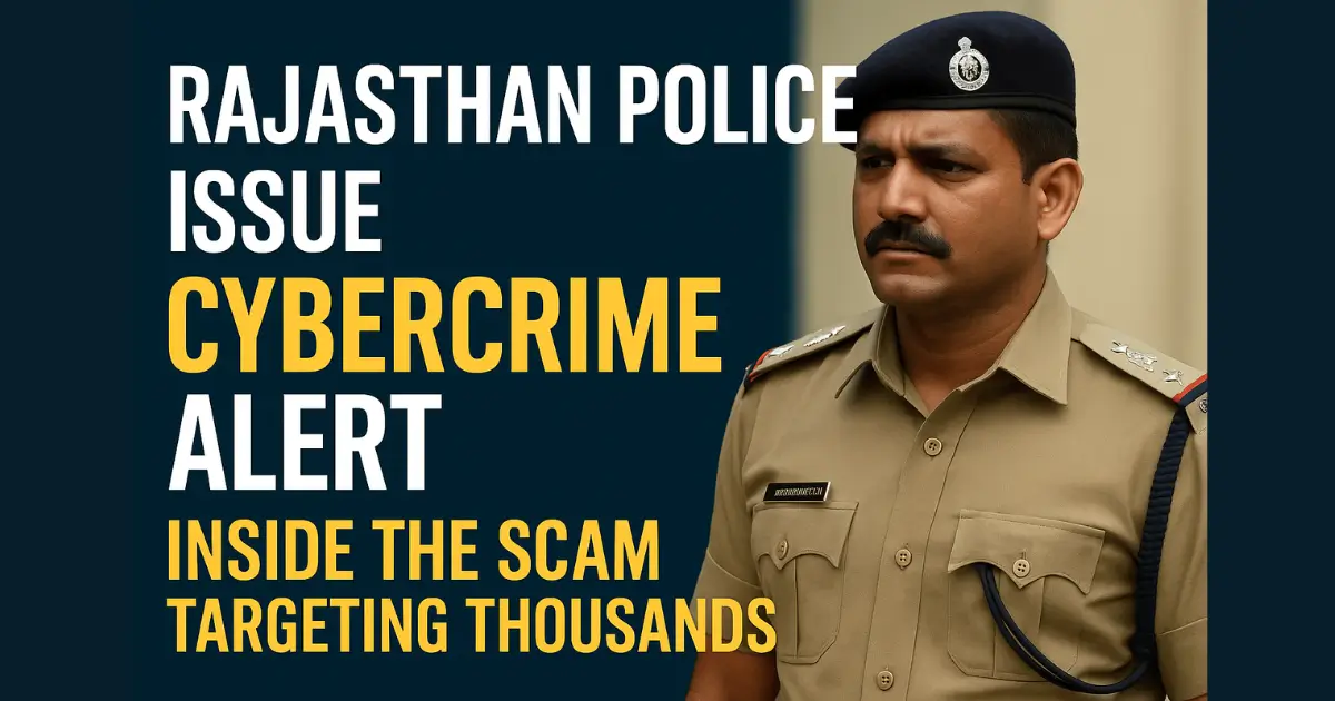 Rajasthan Police Shock India With New Cybercrime Warning: Inside the Scam That’s Targeting Thousands
