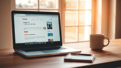 The steps to create a Blogger blog from scratch