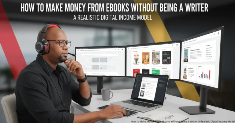 How to Make Money from eBooks Without Being a Writer: A Realistic Digital Income Model
