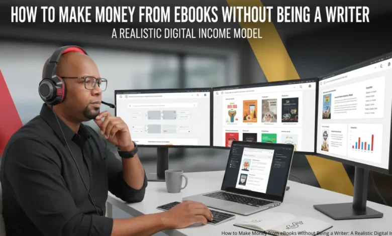 How to Make Money from eBooks Without Being a Writer: A Realistic Digital Income Model