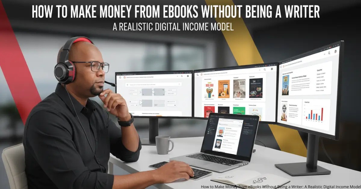 How to Make Money from eBooks Without Being a Writer: A Realistic Digital Income Model
