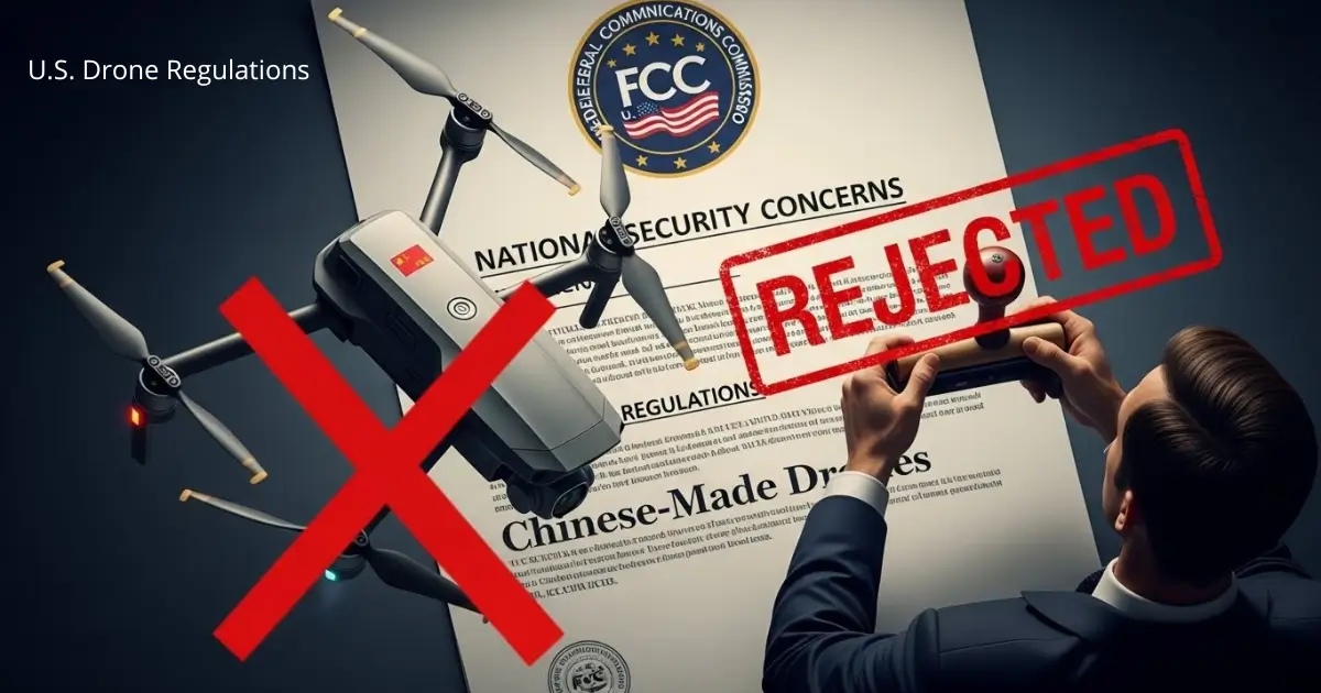U.S. Drone Regulations Tighten: FCC Blocks New Chinese-Made Drones Over National Security Concerns