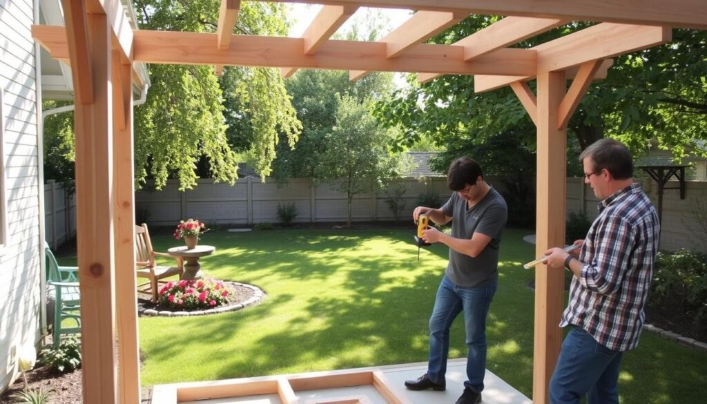 diy pergola installation