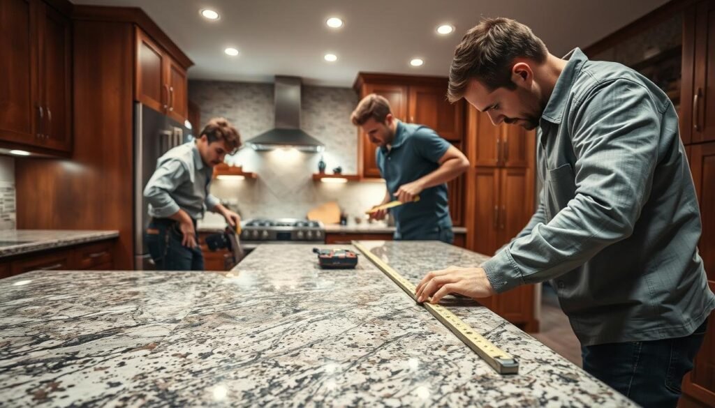 granite installation process