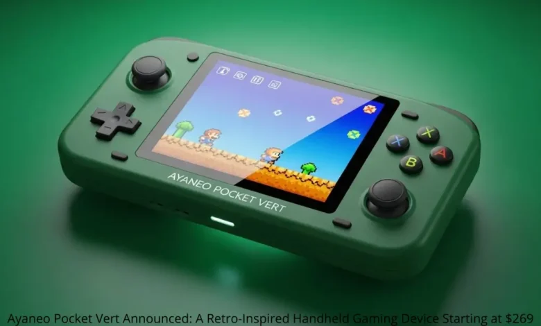 Ayaneo Pocket Vert Announced: A Retro-Inspired Handheld Gaming Device Starting at $269