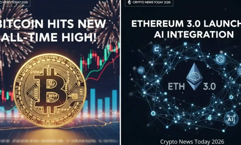 Crypto News Today 2026: Bitcoin Hits New All-Time High as Ethereum 3.0 Launches AI Integration 1 Crypto News Today 2026: Bitcoin Hits New All-Time High as Ethereum 3.0 Launches AI Integration