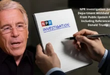 NPR Investigation: Justice Department Withheld Pages From Public Epstein Files, Including References to Donald Trump