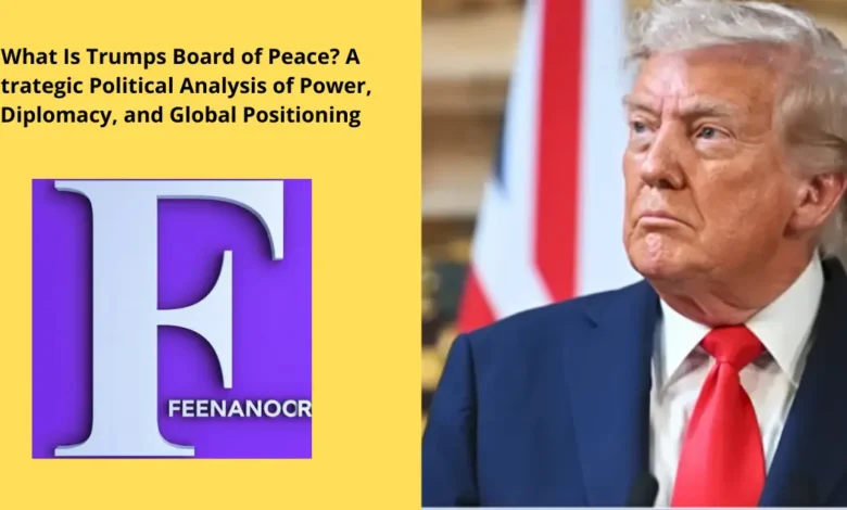 What Is Trumps Board of Peace? A Strategic Political Analysis of Power, Diplomacy, and Global Positioning 1 What Is Trumps Board of Peace? A Strategic Political Analysis of Power, Diplomacy, and Global Positioning