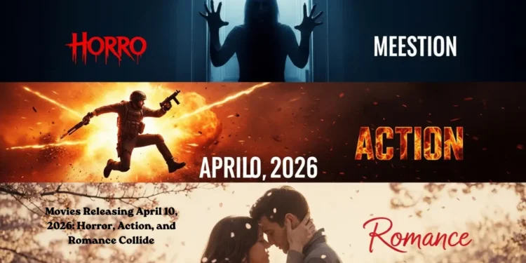 Movies Releasing April 10, 2026: Horror, Action, and Romance Collide